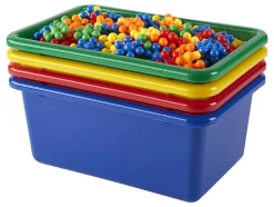 Office Depot® Brand Small Storage Bin, 5”H x 11-1/2”W x 7-7/8"D, Assorted Colors