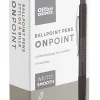 Office Depot® Brand Soft-Grip Retractable Ballpoint Pens, Medium Point, 1.0 mm, Black Barrel, Black Ink, Pack Of 12