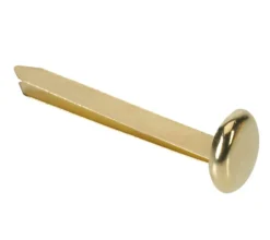 Office Depot® Brand Solid Brass-Plated Round-Head Fasteners, 3/4", Pack Of 100