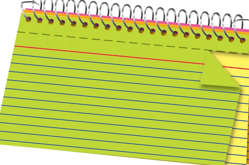 Office Depot® Brand Spiral Bound Index Cards, 3" x 5", Glow Colors, Pack Of 100