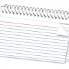 Office Depot® Brand Spiral Index Cards, 5" x 8", Ruled, White, Pack Of 50