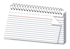 Office Depot® Brand Spiral Ruled Index Cards, 3" x 5", White, Pack Of 50