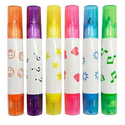 Office Depot® Brand Stamp Marker Set, Assorted Colors, Set Of 6 Markers