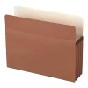 Office Depot® Brand Standard File Pocket, 3-1/2" Expansion, Letter Size, Brown