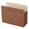 Office Depot® Brand Standard File Pocket, 5-1/4" Expansion, Letter Size, Brown, Pack Of 5
