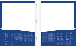 Office Depot® Brand Stellar Laminated 3-Prong Paper Folder, Letter Size, Blue