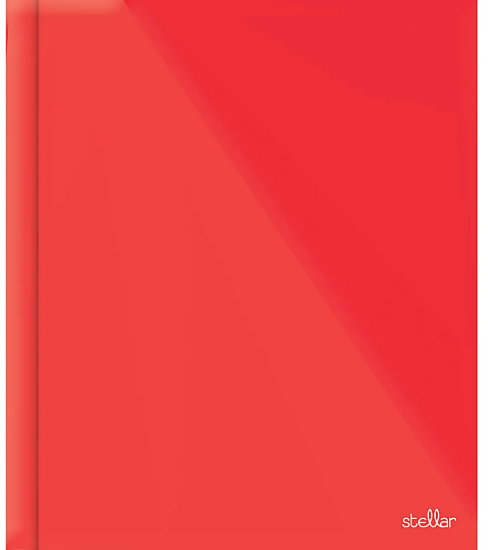 Office Depot® Brand Stellar Laminated 3-Prong Paper Folder, Letter Size, Red