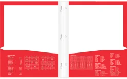Office Depot® Brand Stellar Laminated 3-Prong Paper Folder, Letter Size, Red