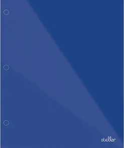 Office Depot® Brand Stellar Laminated 2-Pocket Paper Folder, Letter Size, Blue
