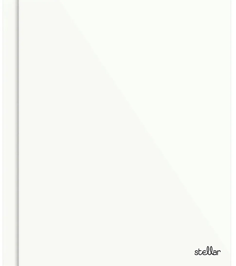 Office Depot® Brand Stellar Laminated 3-Prong Paper Folder, Letter Size, White