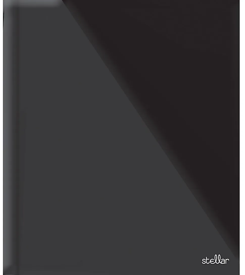 Office Depot® Brand Stellar Laminated 3-Prong Paper Folder, Letter Size, Black