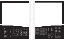 Office Depot® Brand Stellar Laminated 3-Prong Paper Folder, Letter Size, Black