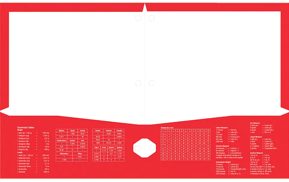 Office Depot® Brand Stellar Laminated 2-Pocket Paper Folder, Letter Size, Red