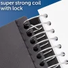 Office Depot® Brand Stellar Notebook With Spine Cover, 8-1/2" x 11", 1 Subject, College Ruled, 100 Sheets, Black
