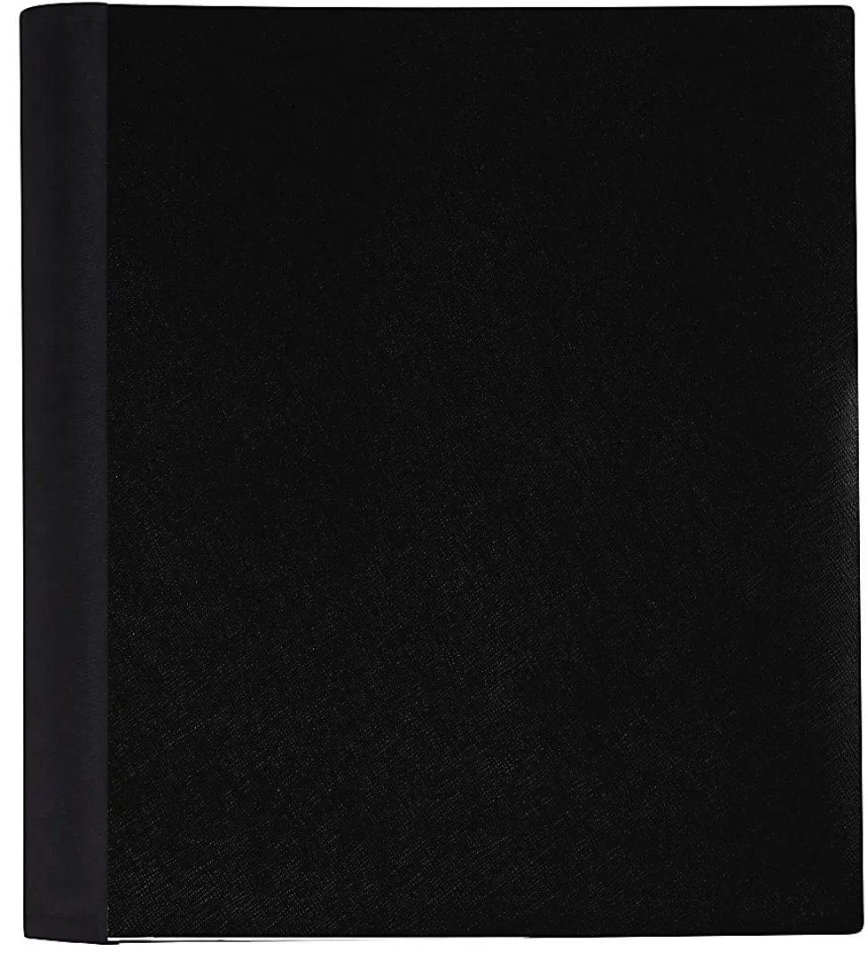 Office Depot® Brand Stellar Notebook With Spine Cover, 8-1/2" x 11", 1 Subject, College Ruled, 100 Sheets, Black