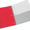 Office Depot® Brand Stellar Poly Notebook, 8-1/2" x 11", 5 Subject, College Ruled, 200 Sheets, Red