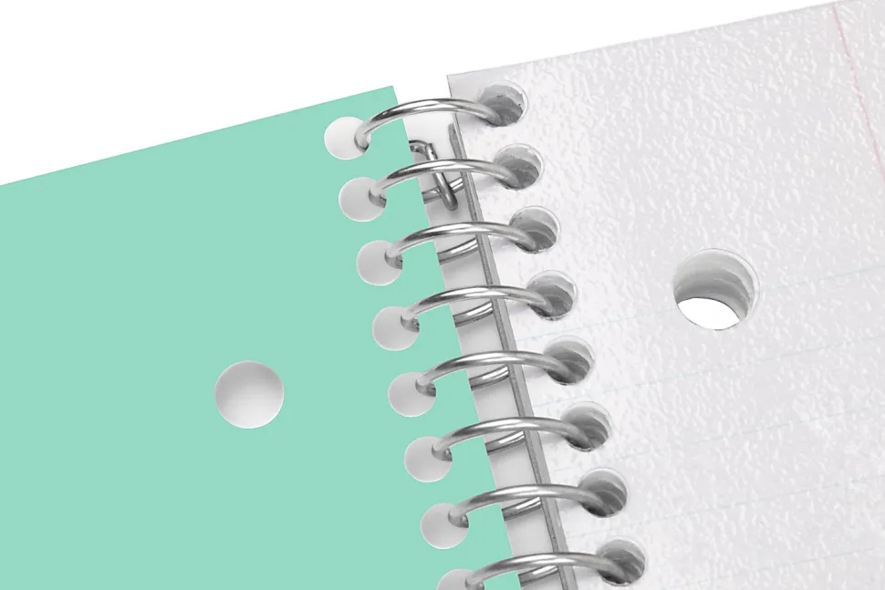 Office Depot® Brand Stellar Poly Notebook, 8" x 10-1/2", 1 Subject, Wide Ruled, 100 Sheets, Mint