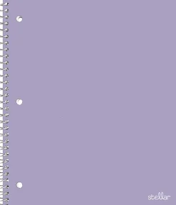Office Depot® Brand Stellar Poly Notebook, 8-1/2" x 11", 1 Subject, College Ruled, 100 Sheets, Lavender