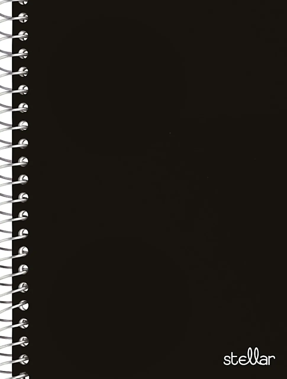 Office Depot® Brand Stellar Poly Notebook, 4-1/2" x 7", 1 Subject, College Ruled, 100 Sheets, Black