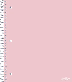 Office Depot® Brand Stellar Poly Notebook, 8-1/2" x 11", 5 Subject, College Ruled, 200 Sheets, Blush