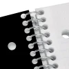 Office Depot® Brand Stellar Poly Notebook, 8-1/2" x 11", 5 Subject, College Ruled, 200 Sheets, Black