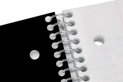 Office DepotĀ® Brand Stellar Poly Notebook, 8-1/2" x 11", 5 Subject, College Ruled, 200 Sheets, Black
