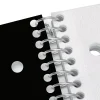 Office Depot® Brand Stellar Poly Notebook, 8-1/2" x 10-1/2", 3 Subject, Wide Ruled, 150 Sheets, Black