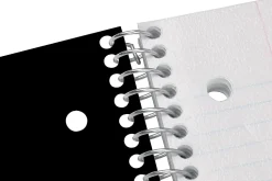 Office Depot® Brand Stellar Poly Notebook, 8-1/2" x 11", 3 Subject, College Ruled, 150 Sheets, Black