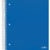 Office Depot® Brand Stellar Poly Notebook, 8" x 10-1/2", 5 Subject, Wide Ruled, 200 Sheets, Blue