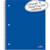 Office Depot® Brand Stellar Poly Notebook, 8-1/2" x 11", 1 Subject, College Ruled, 100 Sheets, Blue