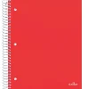 Office Depot® Brand Stellar Poly Notebook, 8-1/2" x 11", 3 Subject, College Ruled, 150 Sheets, Red
