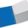 Office Depot® Brand Stellar Poly Notebook, 8" x 10-1/2", 1 Subject, Wide Ruled, 100 Sheets, Blue