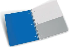 Office DepotĀ® Brand Stellar Poly Notebook, 8" x 10-1/2", 1 Subject, Wide Ruled, 100 Sheets, Blue