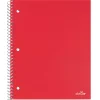 Office Depot® Brand Stellar Poly Notebook, 8" x 10-1/2", 1 Subject, Wide Ruled, 100 Sheets, Red