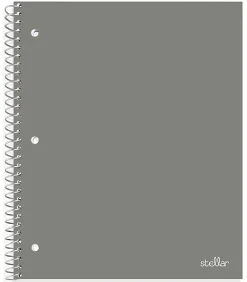 Office DepotĀ® Brand Stellar Poly Notebooks, 8" x 10-1/2", 1 Subject, Wide Ruled, 100 Sheets, Assorted Colors, Pack Of 4 Notebooks