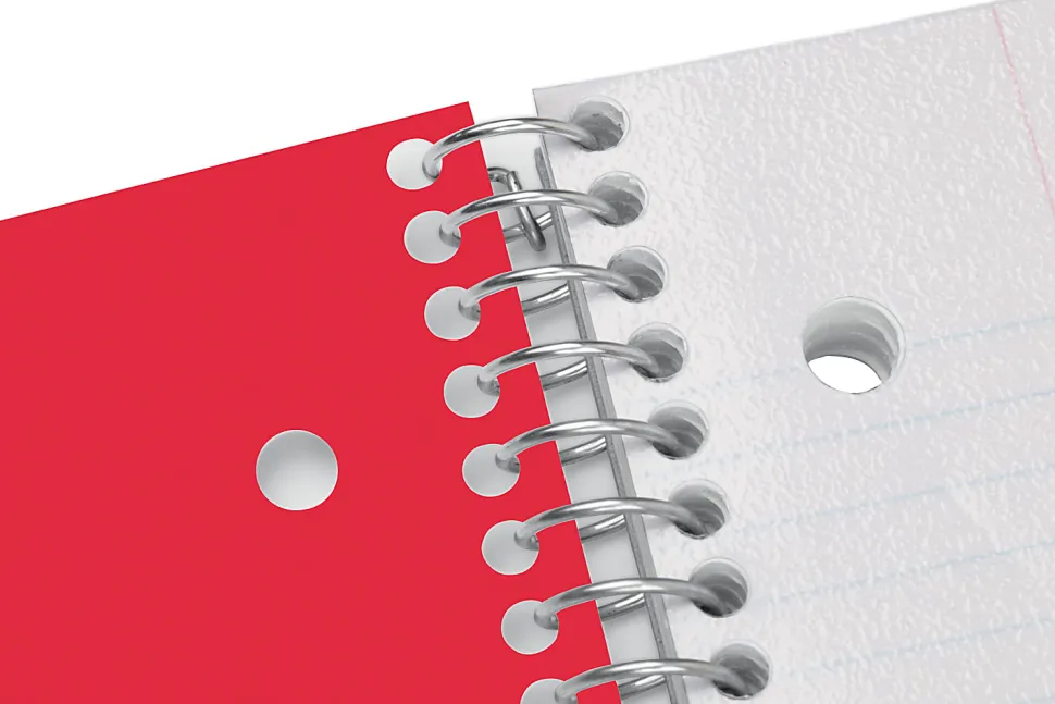 Office Depot® Brand Stellar Poly Notebook, 8-1/2" x 11",1 Subject, College Ruled, 80 Sheets, Assorted Colors, Pack Of 8 Notebooks