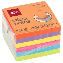 Office Depot® Brand Sticky Notes, 3