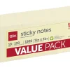 Office Depot® Brand Sticky Notes Value Pack, 30% Recycled, 3" x 3", Yellow, 100 Sheets Per Pad, Pack Of 18 Pads