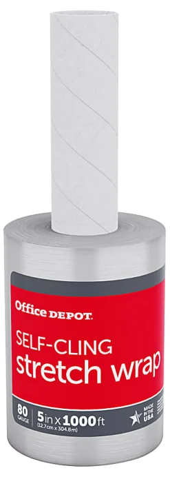 Office Depot® Brand Stretch Wrap Film, 5" x 1000' Roll, Clear