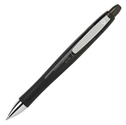 Office DepotĀ® Brand Super Comfort Grip Retractable Gel Pens, Medium Point, 0.7 mm, Black Barrel, Black Ink, Pack Of 12