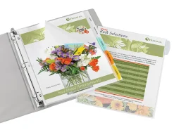 Office DepotĀ® Brand Tabbed Sheet Protectors, 5-Tab, Assorted Colors