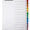 Office Depot® Brand Table Of Contents Customizable Index With Preprinted Tabs, Multicolor, January-December