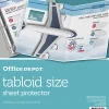 Office Depot® Brand Tabloid-Size Sheet Protectors, 11" x 17", Clear, Pack Of 10