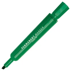 Office Depot® Brand Tank-Style Permanent Markers, Chisel Point, 100% Recycled Plastic Barrel, Assorted Colors, Pack Of 24