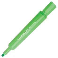 Office Depot® Brand Tank-Style Permanent Markers, Chisel Point, 100% Recycled Plastic Barrel, Assorted Colors, Pack Of 24