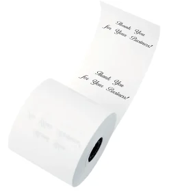 Office Depot® Brand Thermal Preprinted "Thank You" Paper Rolls, 3-1/8" x 230', White, Pack Of 8