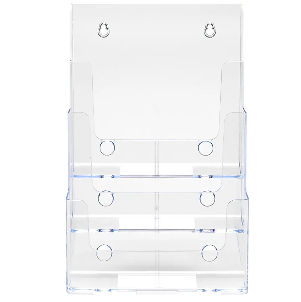 Office Depot® Brand 3-Tier Magazine Holder, 12-11/16"H x 9-1/2"W x 6-1/4"D
