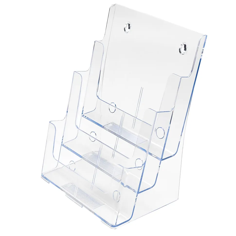 Office Depot® Brand 3-Tier Magazine Holder, 12-11/16"H x 9-1/2"W x 6-1/4"D