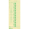 Office Depot® Brand Time Cards With Deductions, Weekly, Days 1–7, 2-Sided, 3 3/8" x 8 7/8", Manila, Pack Of 100