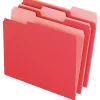 Office Depot® Brand 2-Tone File Folders, 1/3 Cut, Letter Size, Red, Box Of 100